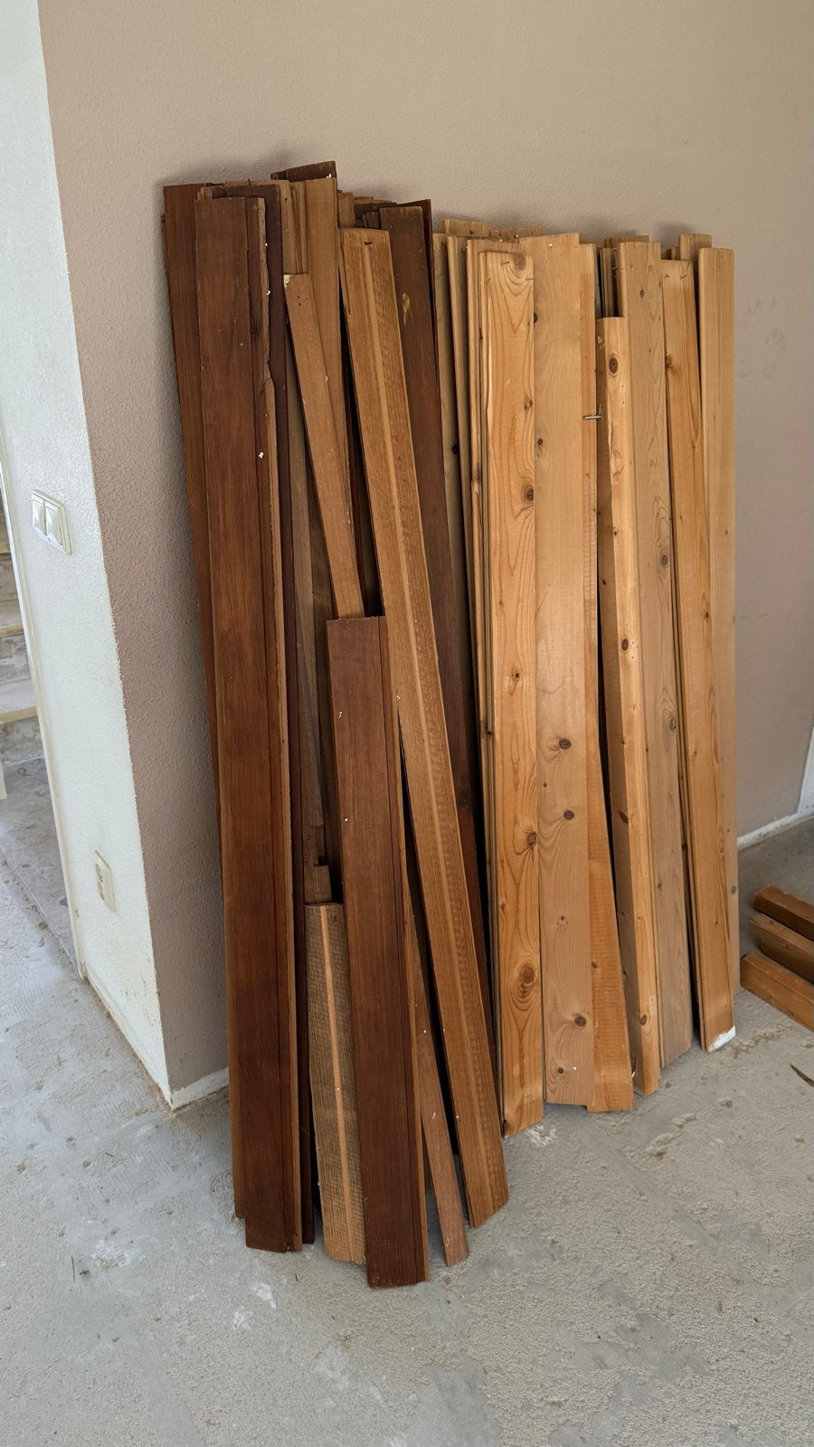 Partij open haard of vuurkorf hout, Tuin en Terras, Minder dan 3 m³, Ophalen, Overige houtsoorten