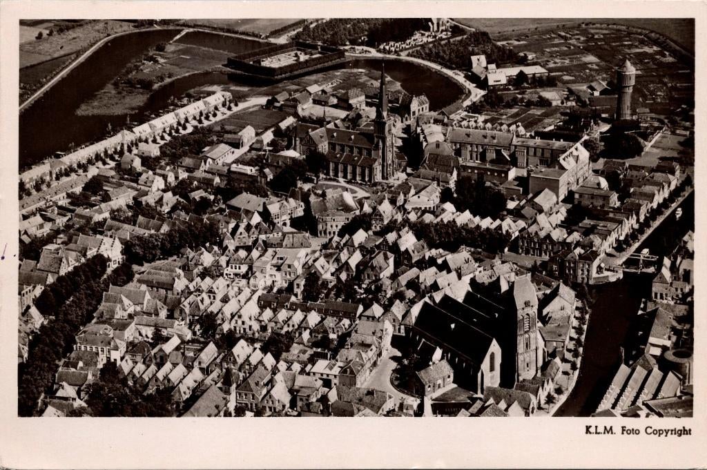 Oudewater - KLM luchtopname (1950)