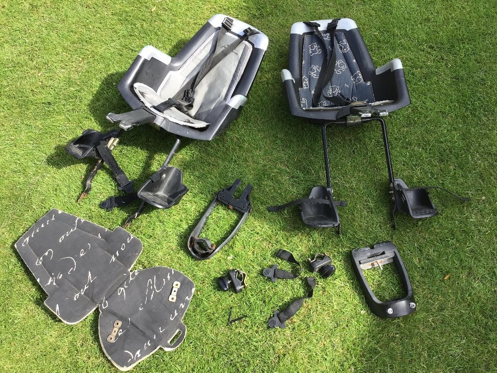 2x bobike kinderzitjes, Fietsen en Brommers, Ophalen, Gebruikt, Achterzitje, Bo-Bike