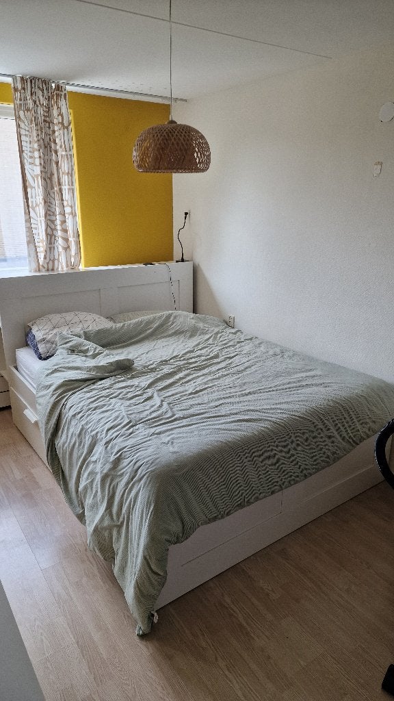 Bed 200x160 incl. meubelstuk, matras, lattenbodem, 4 lades, Huis en Inrichting, Slaapkamer | Bedden, Ophalen, Gebruikt, Wit, Tweepersoons