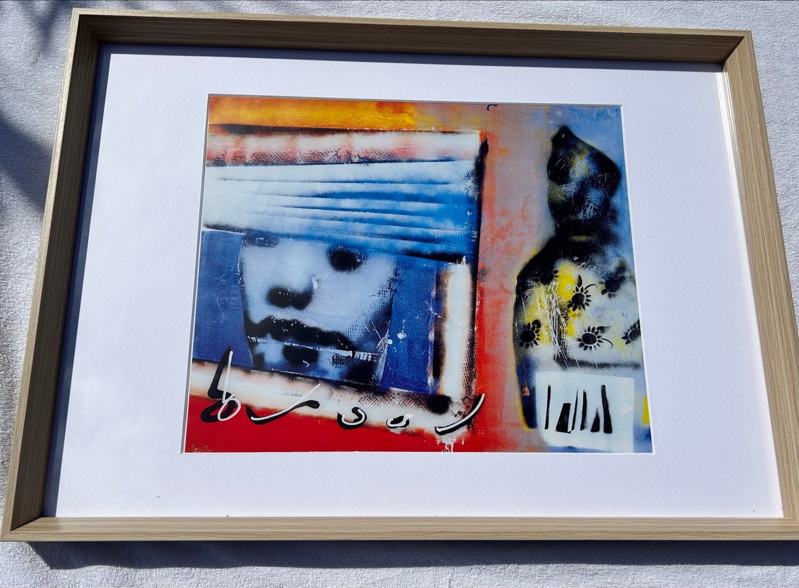 Herman Brood hand gesigneerd werk professioneel ingelijst, Ophalen of Verzenden, Portret en Figuren, Zeefdruk