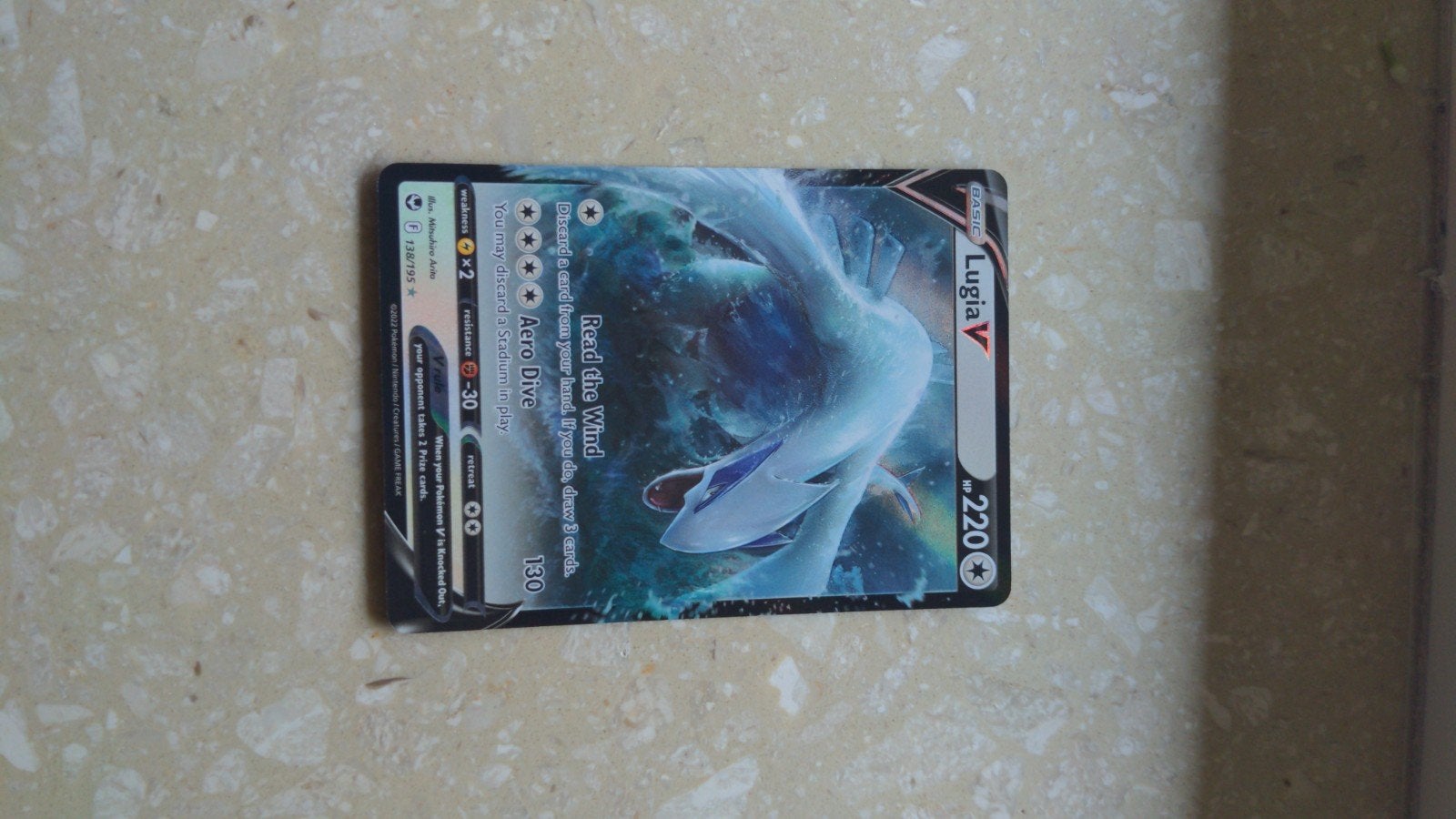 Pokémon Kaart Lugia V (Silver Tempest) - Zo goed als nieuw, Ophalen of Verzenden, Zo goed als nieuw, Losse kaart