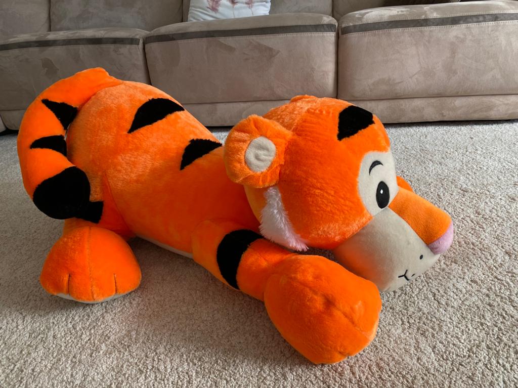 Knuffel Tijger 85cm lang, Ophalen of Verzenden, Zo goed als nieuw, Overige typen