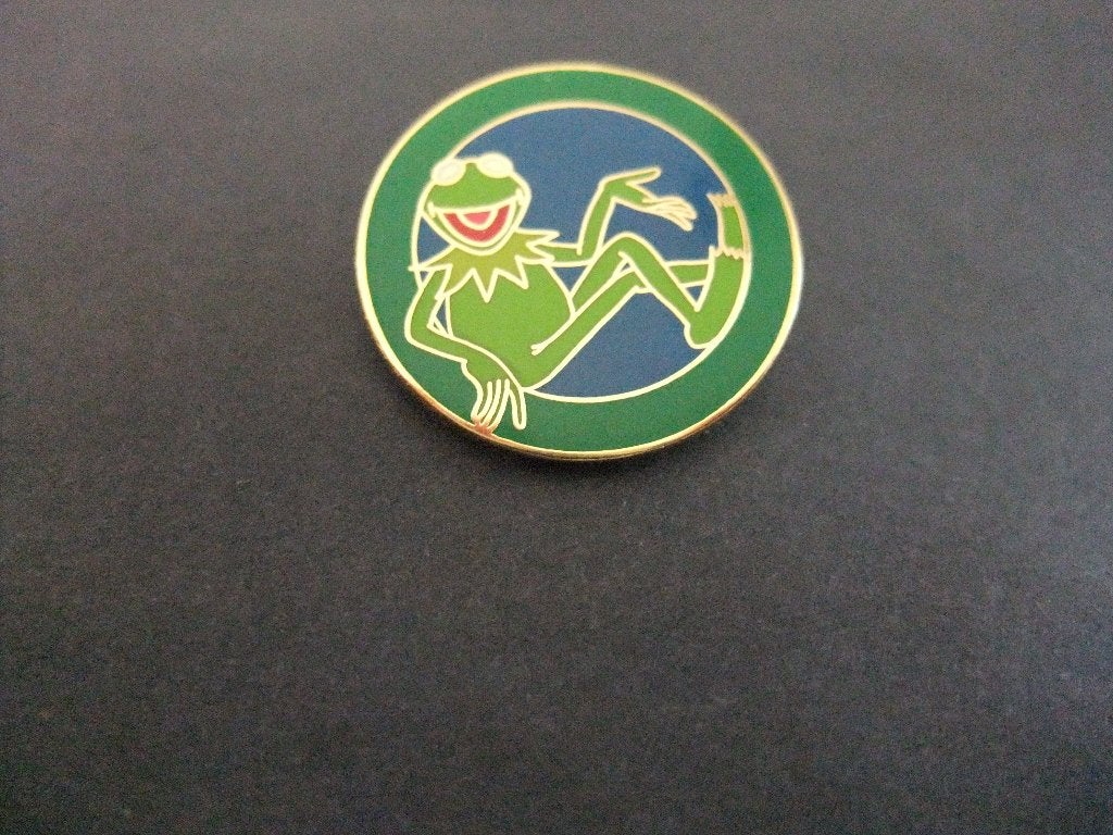 Kermit de Kikker The Muppets, Disney, pin, Ophalen of Verzenden, Gebruikt, Overige onderwerpen