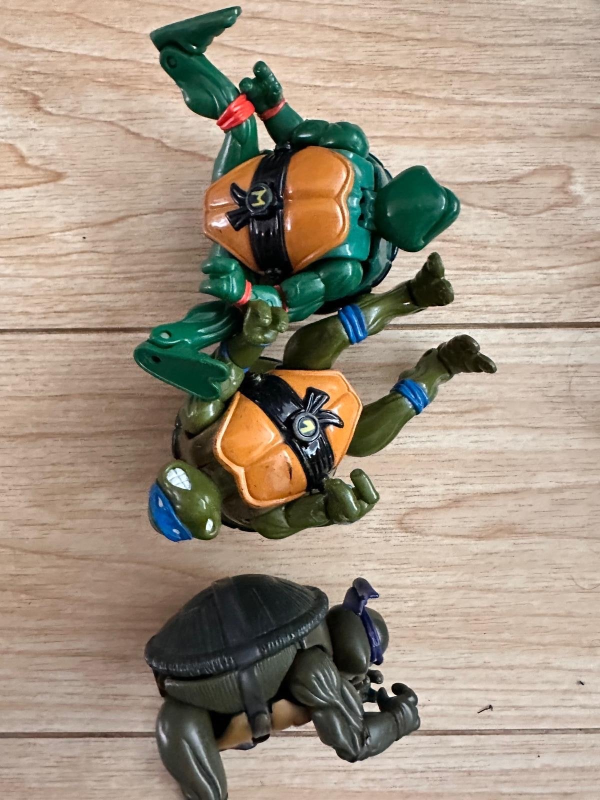 Grote set Teenage Mutant Ninja Turtles figuren en voertuigen, Verzenden, Gebruikt