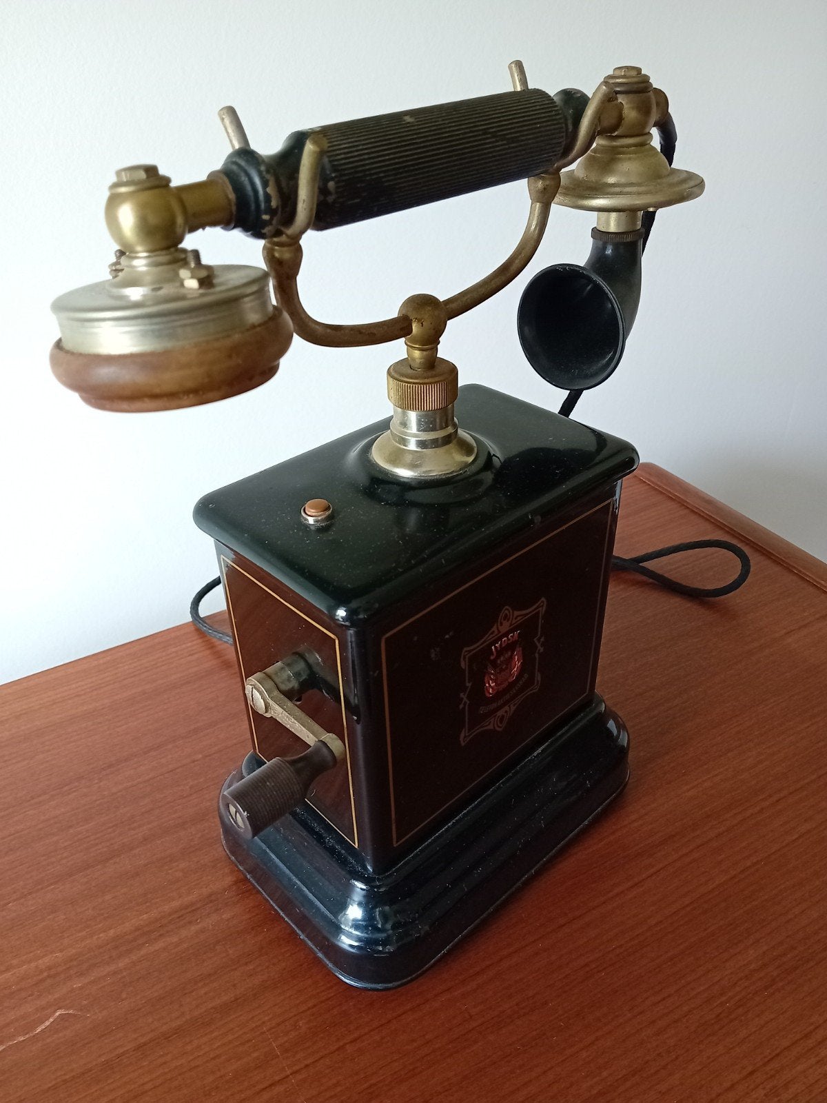 Jydsk telefoon antiek zwart, Antiek en Kunst, Ophalen of Verzenden