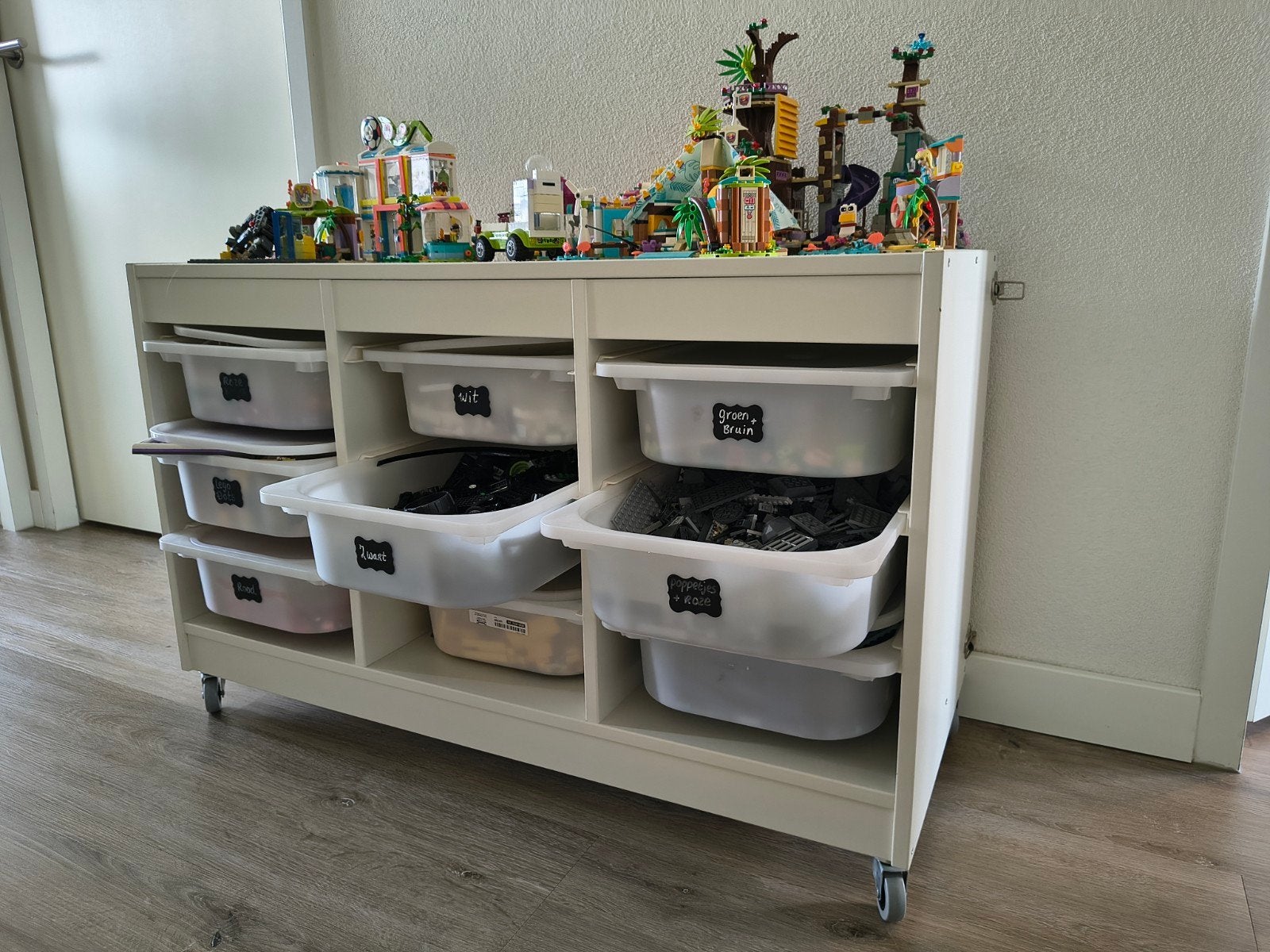 Lego IKEA Trofast kast 2x, wieltjes, aan elkaar te koppelen, Ophalen, Gebruikt, Overige merken