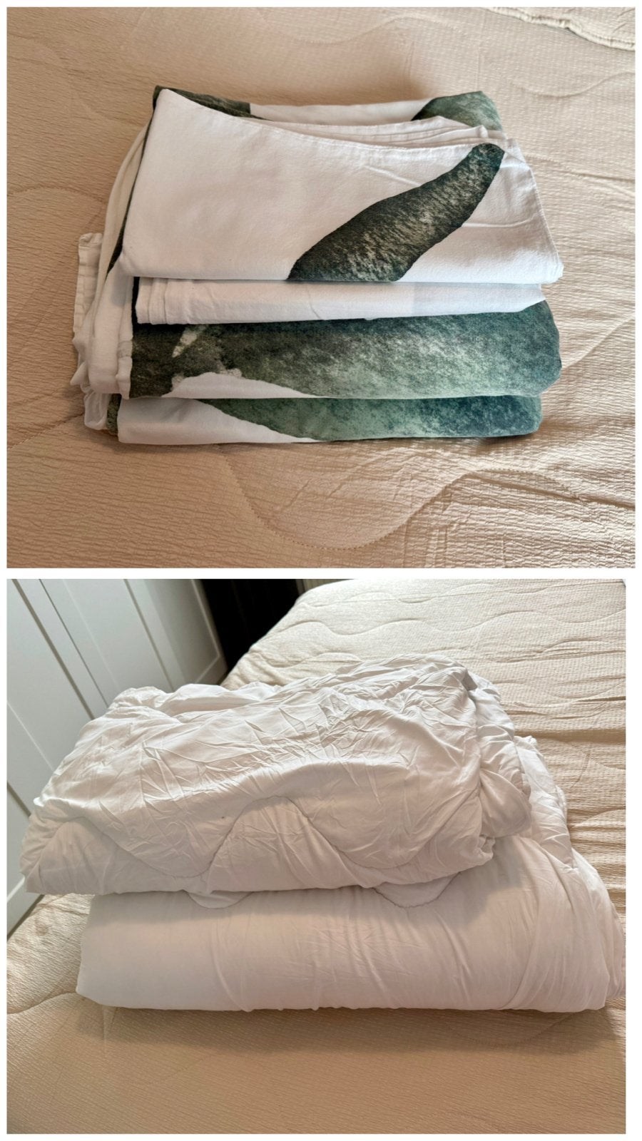 2x Dekbed 140x200 met Hema dekbedovertrek, Ophalen, Eenpersoons, Beddengoedset, Zo goed als nieuw