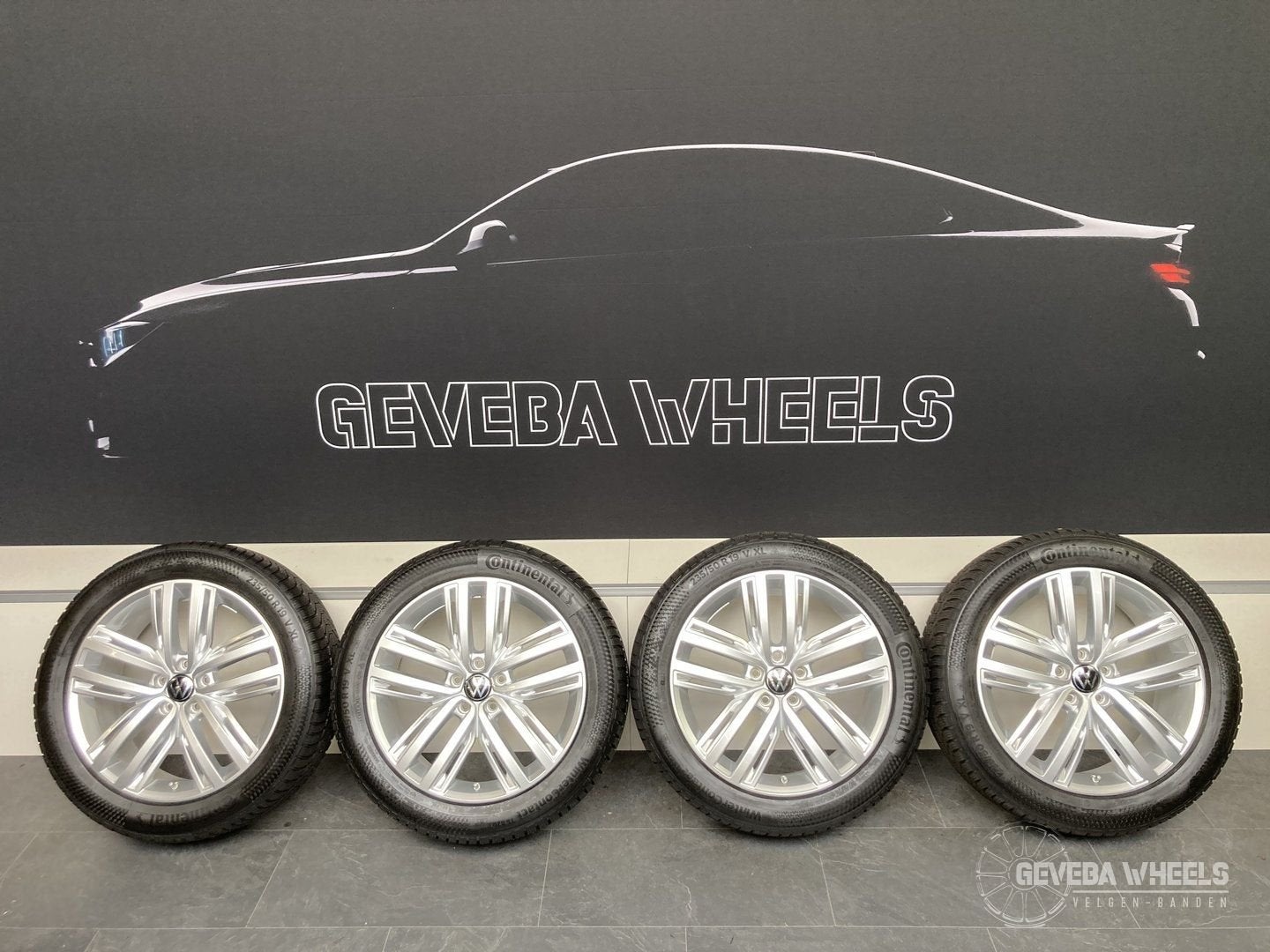 19” originele Volswagen Tiguan 5NA velgen winterbanden 5x112, Auto-onderdelen, Banden en Velgen, 19 inch, Gebruikt, -, -