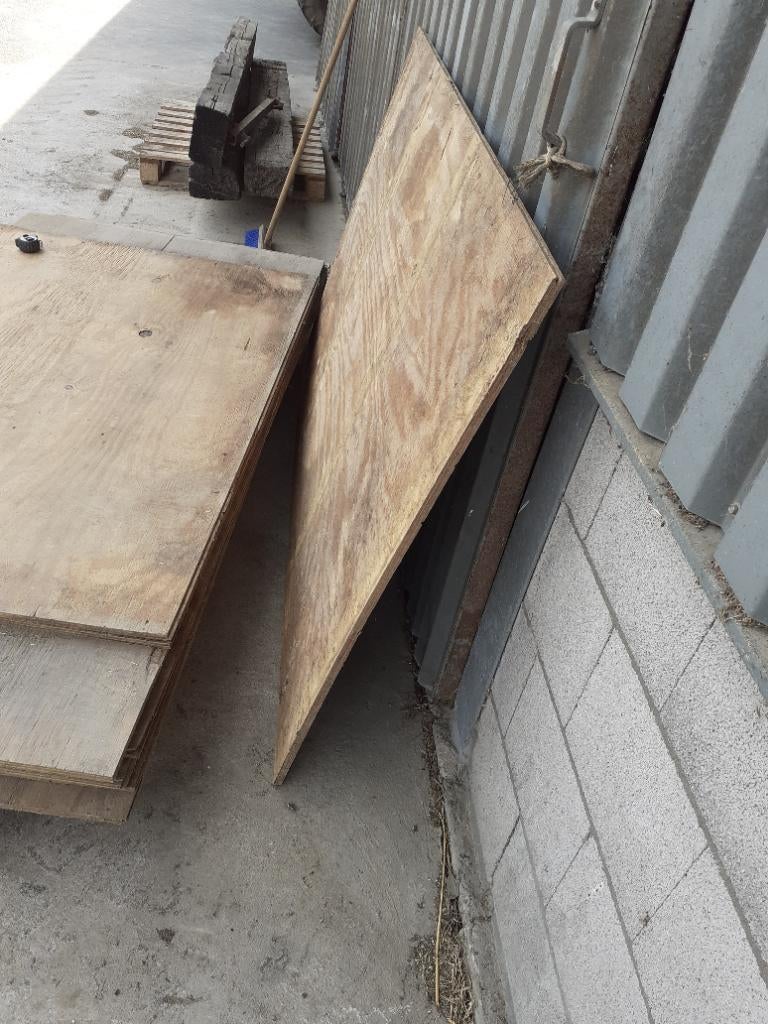 Houten platen, Doe-het-zelf en Verbouw, Platen en Panelen, Ophalen, Gebruikt, Hout