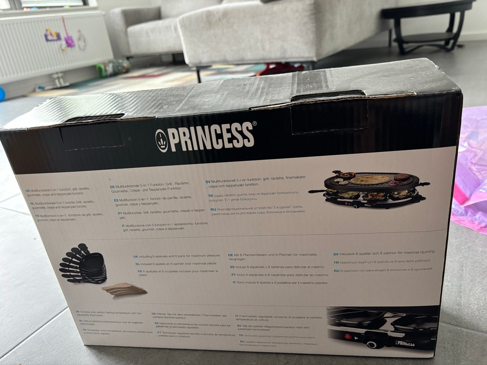 Princess Raclette 8 Oval Grill Party - Nieuw in doos, Ophalen of Verzenden, Zo goed als nieuw