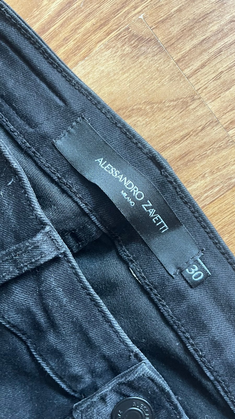 Alessandro Zavetti Jeans Zwart - Maat 30, Ophalen of Verzenden, Zo goed als nieuw, Zwart, W32 (confectie 46) of kleiner