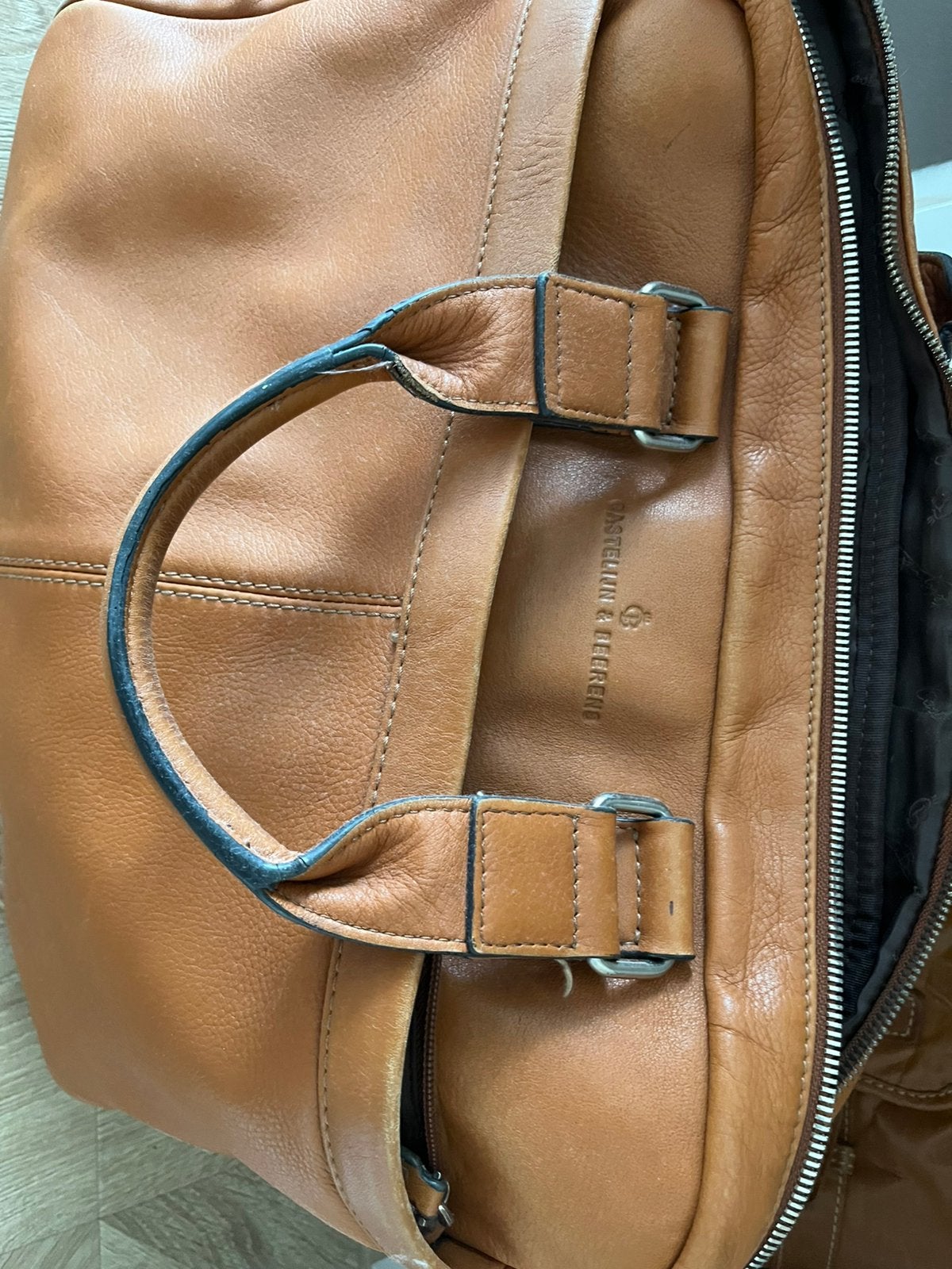 Castelijn en Beerens laptoptas, Ophalen, Gebruikt, Meerdere vakken, 16 inch