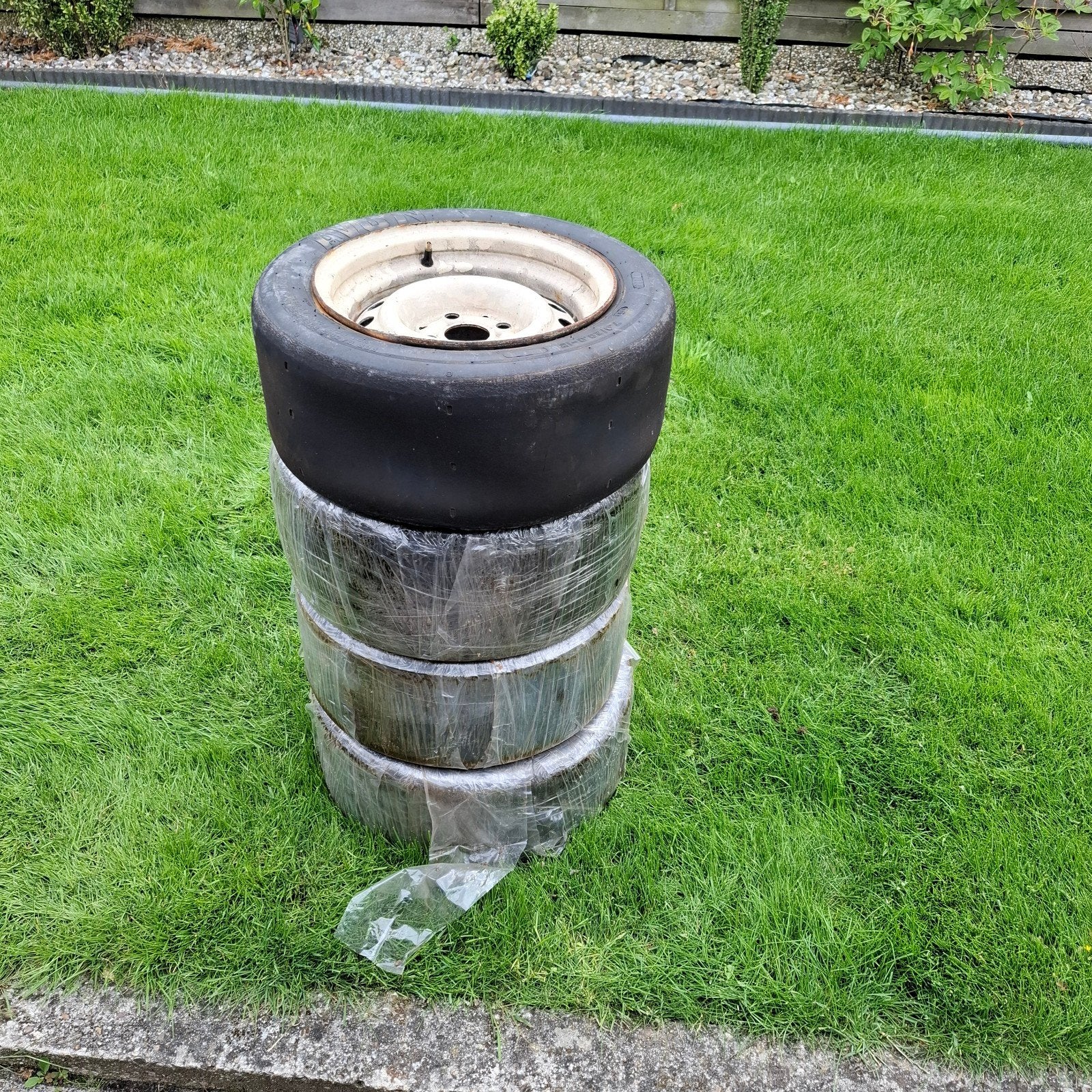 Slicks Avon 7.0/20.0-13 op 7 j verbreed staal, Ophalen of Verzenden