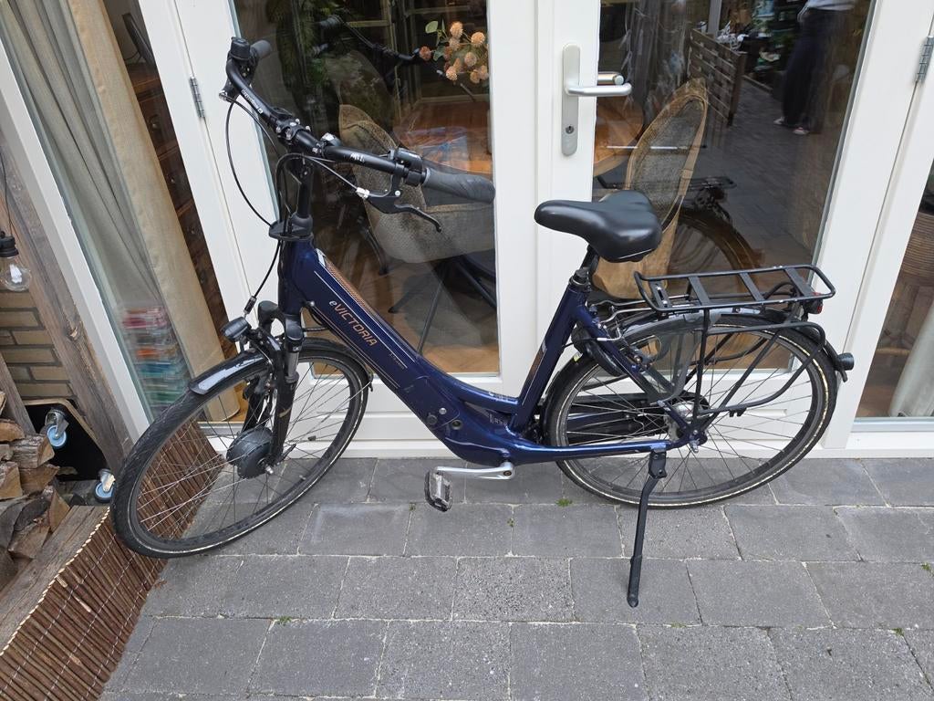 Victoria e-bike 3.7H Urban - Blauw, Gebruikt, Fietsen en Brommers, Elektrische fietsen, Gebruikt, 51 tot 55 cm, 30 tot 50 km per accu
