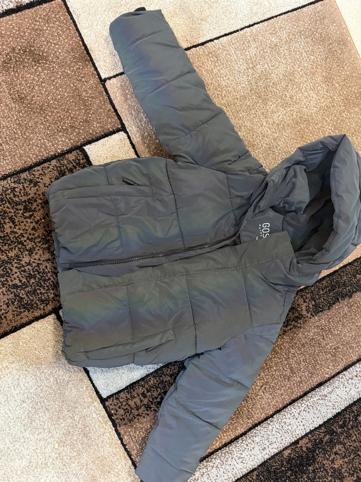GOSOAKY winterjas voor kinderen - reflecterend grijs, Ophalen of Verzenden, Zo goed als nieuw, Jongen of Meisje