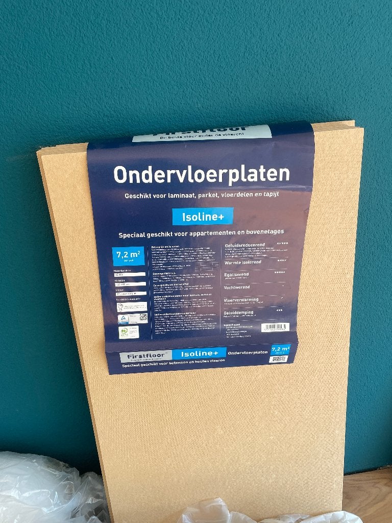 Firstfloor Isoline+ ondervloer - 7 platen (open verpakking), Ophalen, Overige materialen, 50 tot 150 cm, Overige typen