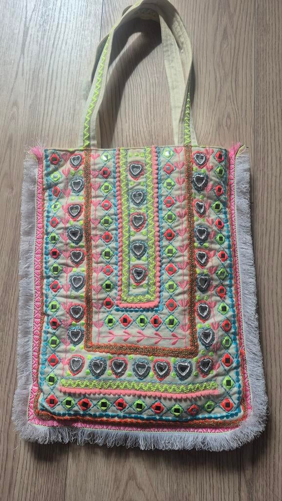 Tasje Ibiza style, Sieraden, Tassen en Uiterlijk, Tassen | Schoudertassen, Ophalen of Verzenden, Zo goed als nieuw