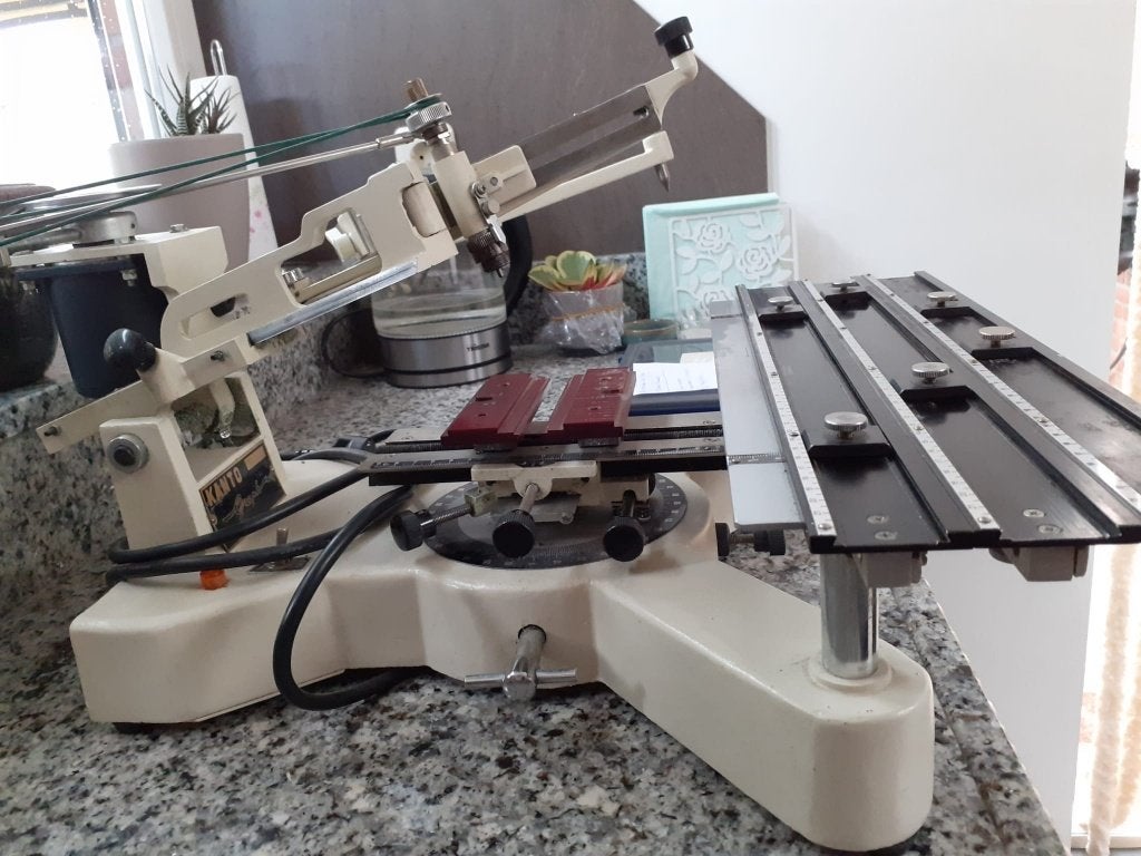 Graveermachine Kanto Graph geheel compleet met prijzen., Ophalen, Gebruikt, Overige thema's, Beige