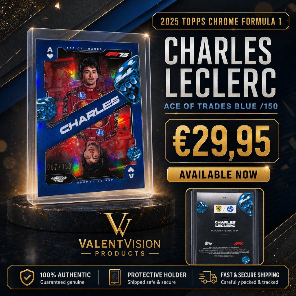 Charles Leclerc Topps Chrome F1 Ace of Trades Blue 067/150, Ophalen of Verzenden, Nieuw