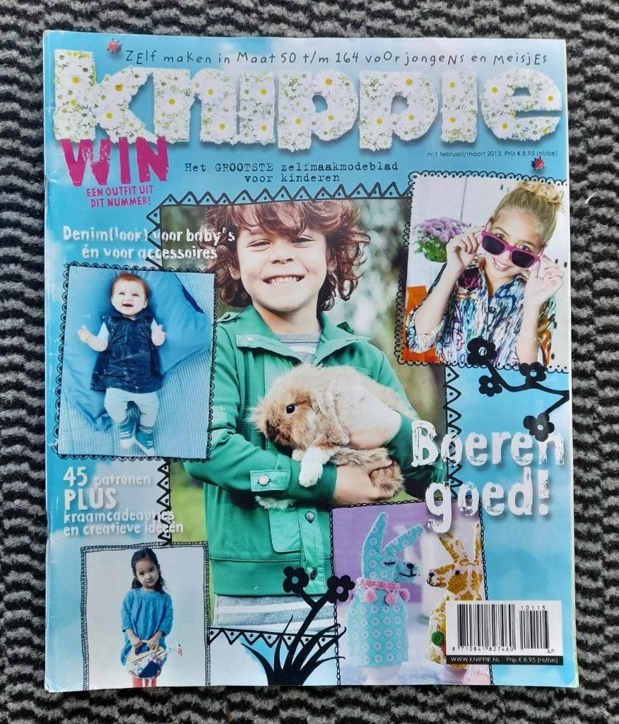 Knippie nr. 1 februari, maart 2013 ook baby maat 50 t/m 164, Verzenden, Zo goed als nieuw, Kind, Knippie