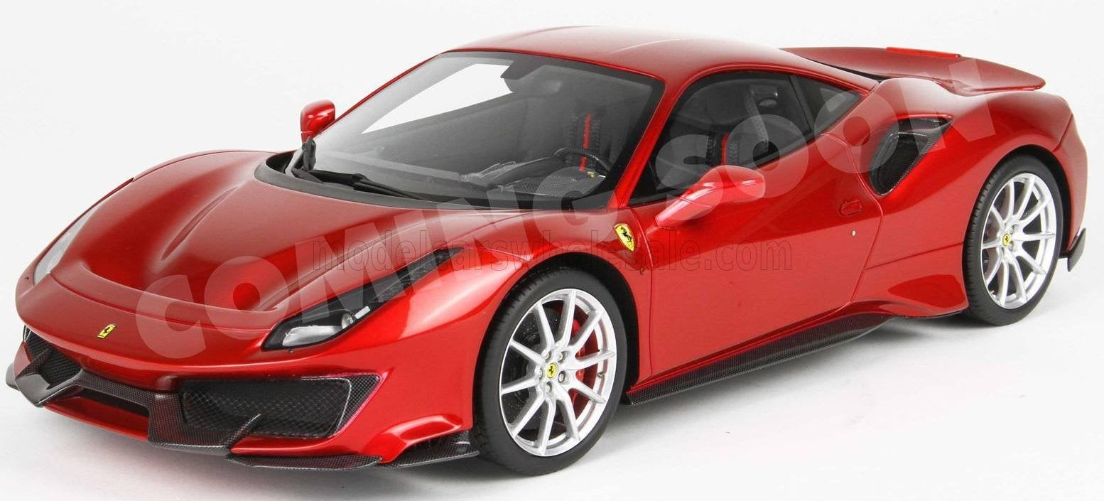 BBR 1:18 Ferrari 488 Pista Rosso Fuoco, Ophalen of Verzenden, Nieuw, Auto, Overige merken