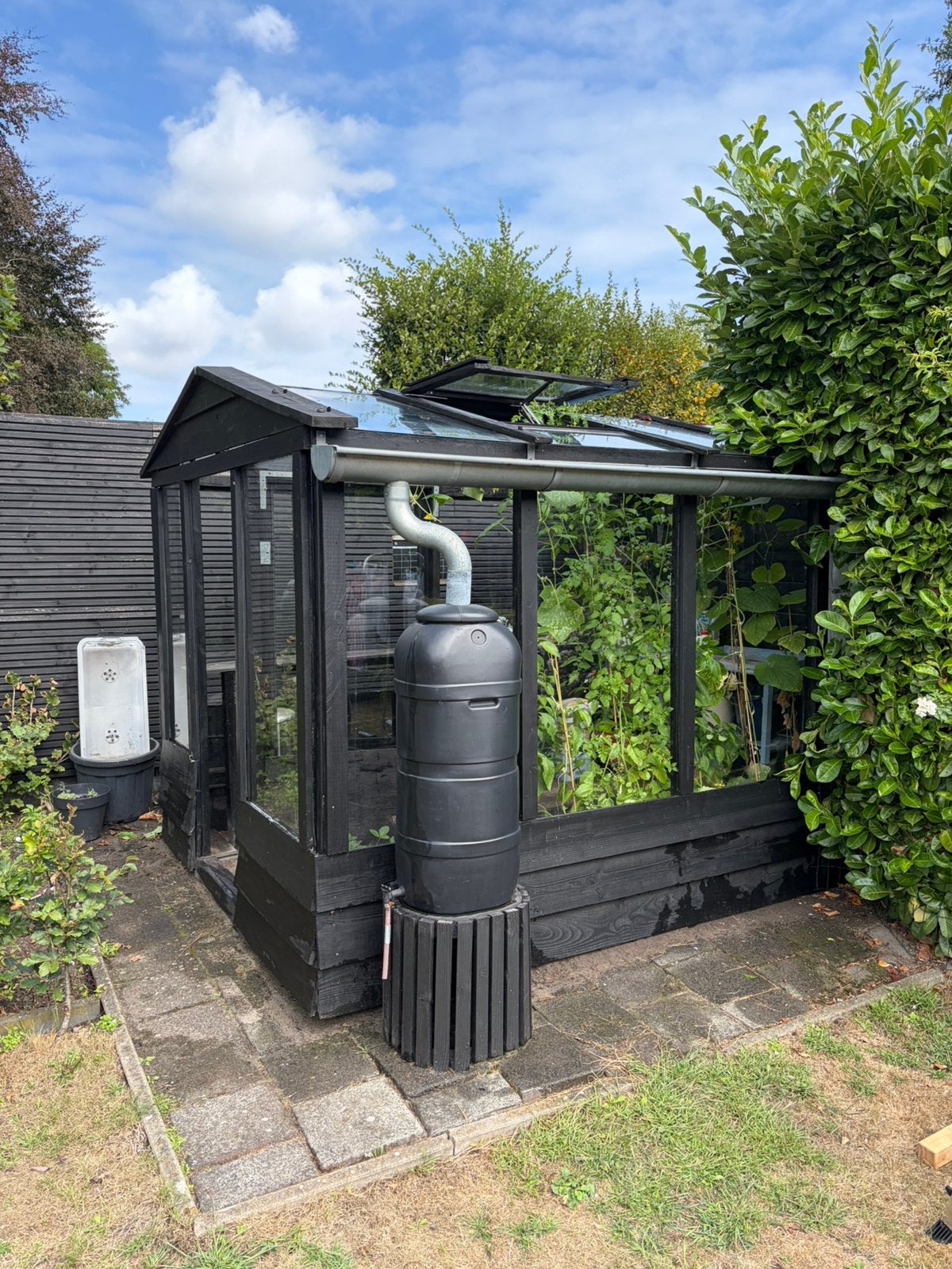 Nieuwe tekst en fotos! Zelfgemaakte Tuinkas 2,5 x 3,5 meter., Ophalen, Overige materialen, Gebruikt, Kweekkas