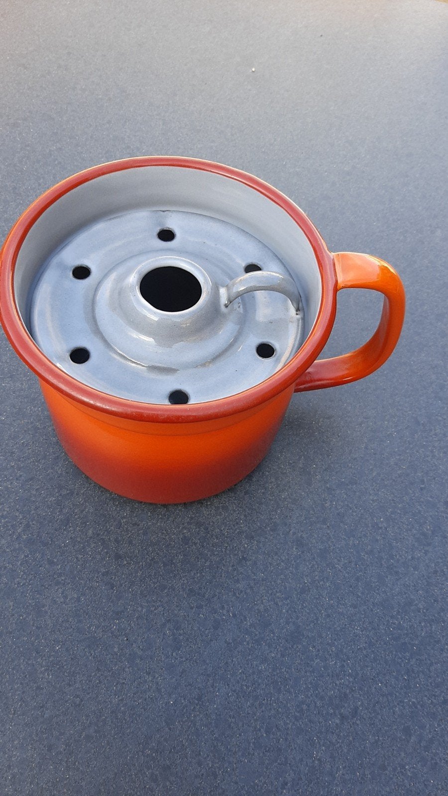 2 melkkokers vintage uit de jaren 60 /70 emaille, Huis en Inrichting, Keuken | Servies, Ophalen, Glas, Overige stijlen