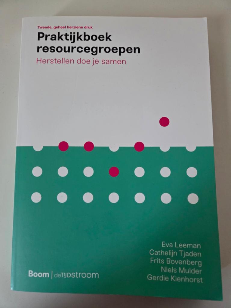 Praktijkboek resourcegroepen: Herstellen doe je samen, Eva Leeman, Cathelijn Tjaden, Frits Bovenberg, Niels Mulder, Zo goed als nieuw