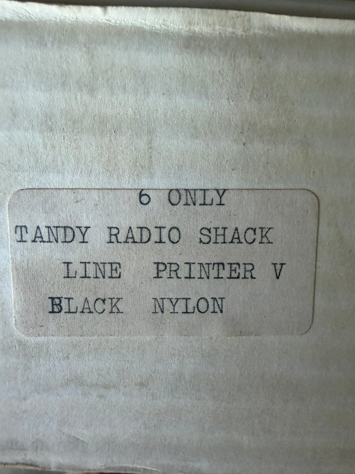 Tandy Radio Shack Line Printer V Black Nylon Ribbon 6 Stuks, Nieuw, Ophalen of Verzenden, Nb, Tandy / Radio Shack