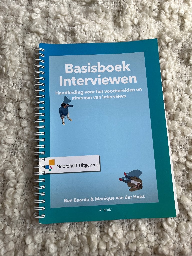 Basisboek interviewen, Boeken, Zo goed als nieuw, Noordhoff Uitgevers, Gamma, HBO