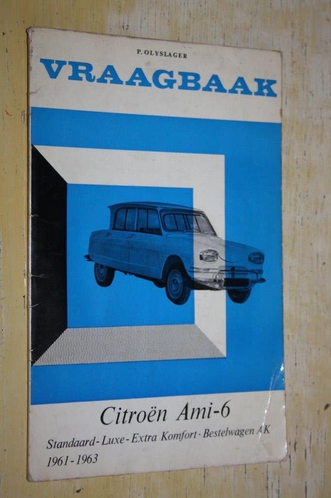 4x Vraagbaak Citroën Ami-6 instructieboekje Ami8 2PK'tje 2CV, Ophalen of Verzenden