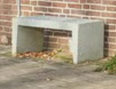 betonnen tuinbankje, Tuin en Terras, Tuinbanken, Ophalen, Gebruikt, Overige materialen