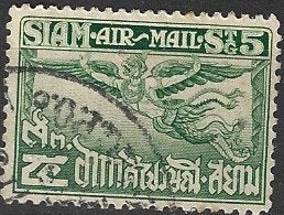 Th 14 - 1925 - Siam/ Airmail/5 S, Ophalen of Verzenden, Gestempeld, Midden-Oosten