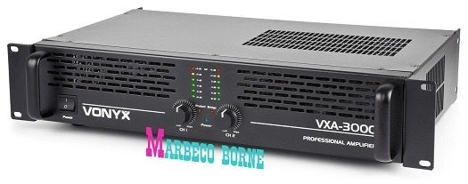 Amplifier, PA Versterker, 2 x 1500 Watt, VXA-3000, Vonyx, Nieuw, Info@marbeco.nl, Overige instrumenten