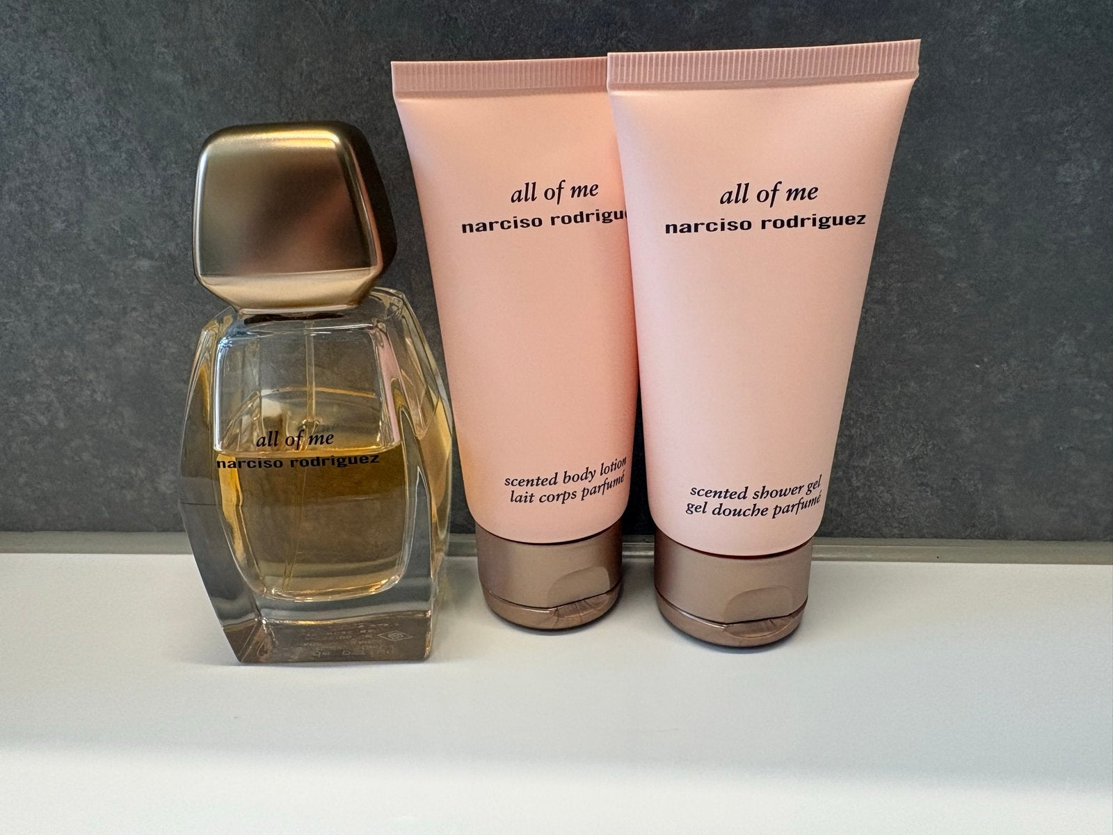 Narciso Rodriguez All of Me parfum en verzorgingsset, Ophalen of Verzenden, Zo goed als nieuw