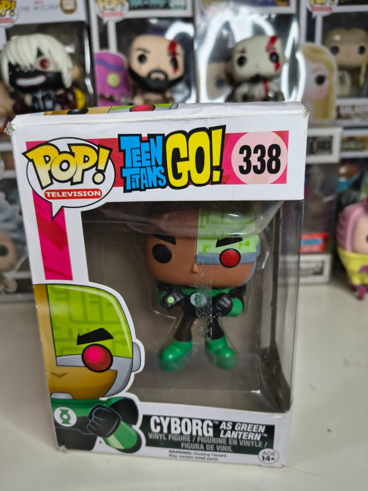 Funko Pop! Teen Titans Go! Cyborg as Green Lantern, Verzamelen, Poppetjes en Figuurtjes, Ophalen of Verzenden, Gebruikt