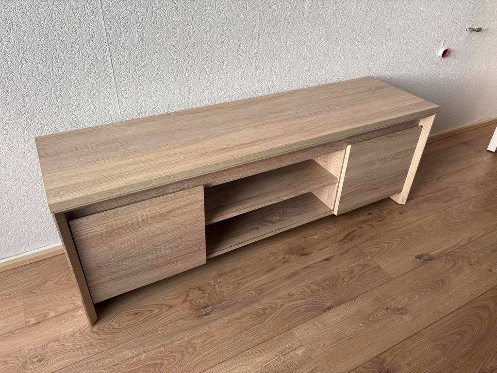 Tv meubel licht eiken, Huis en Inrichting, 100 tot 150 cm, Verzenden, Zo goed als nieuw, Minder dan 100 cm