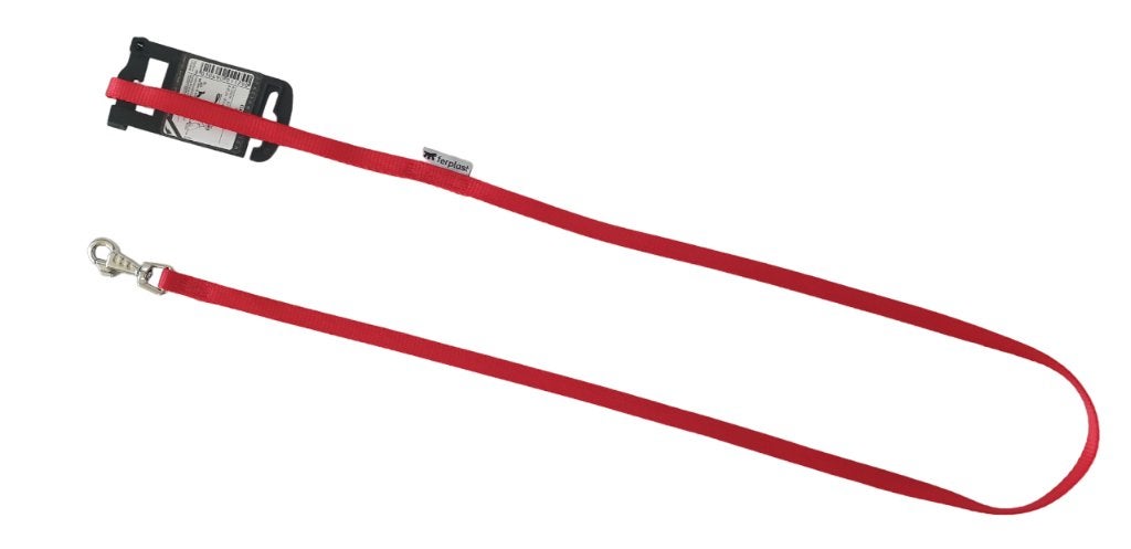 FERPLAST Club Hondenlijn XS-S 10 mm x 120 cm Rood KOOPJE!!!, Dieren en Toebehoren, Hondenriemen, Nieuw, Hondenriem, Ophalen of Verzenden
