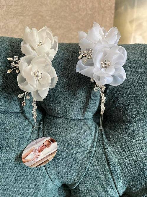 Nieuwe diadeem/tiara met bloem/stras ivoor of wit, Kleding | Dames, Trouwkleding en Trouwaccessoires, Ophalen of Verzenden, Nieuw