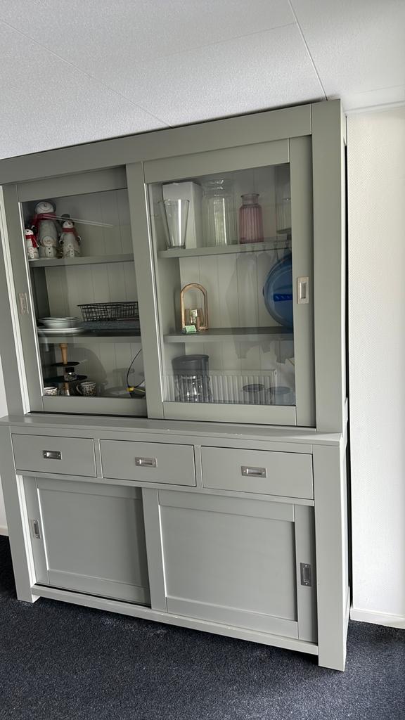 Buffetkast grijs, Met deur(en), 200 cm of meer, 150 tot 200 cm, Ophalen of Verzenden