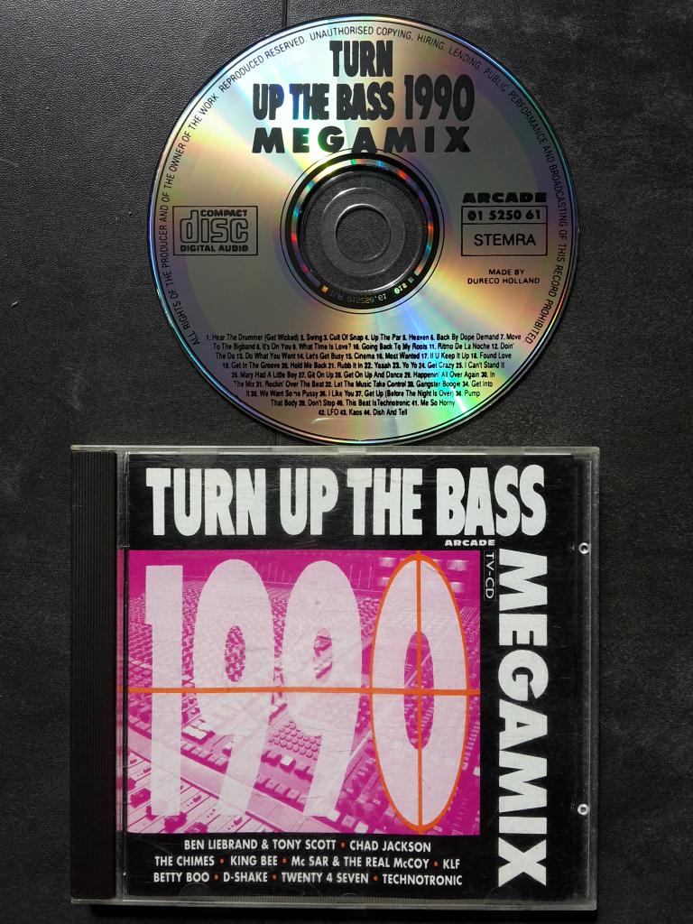 CD - Turn up the Bass 1990 Megamix - House Rap, Ophalen of Verzenden, Zo goed als nieuw, Overige genres