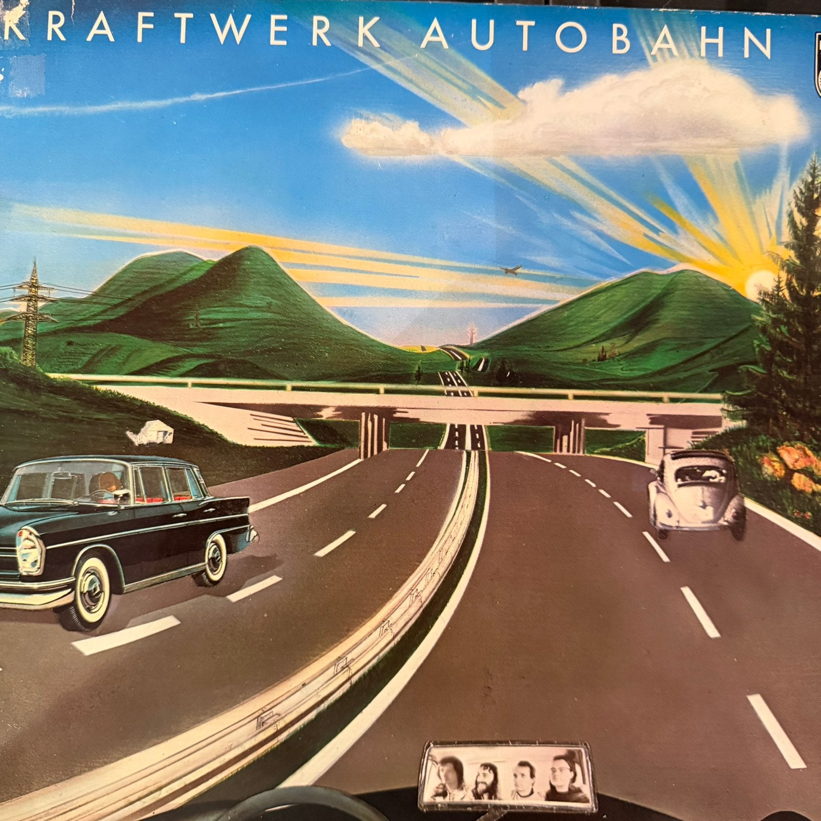 Kraftwerk - Autobahn LP (1974) - Originele Persing, Originele persing, Ophalen of Verzenden, Gebruikt, 12 inch