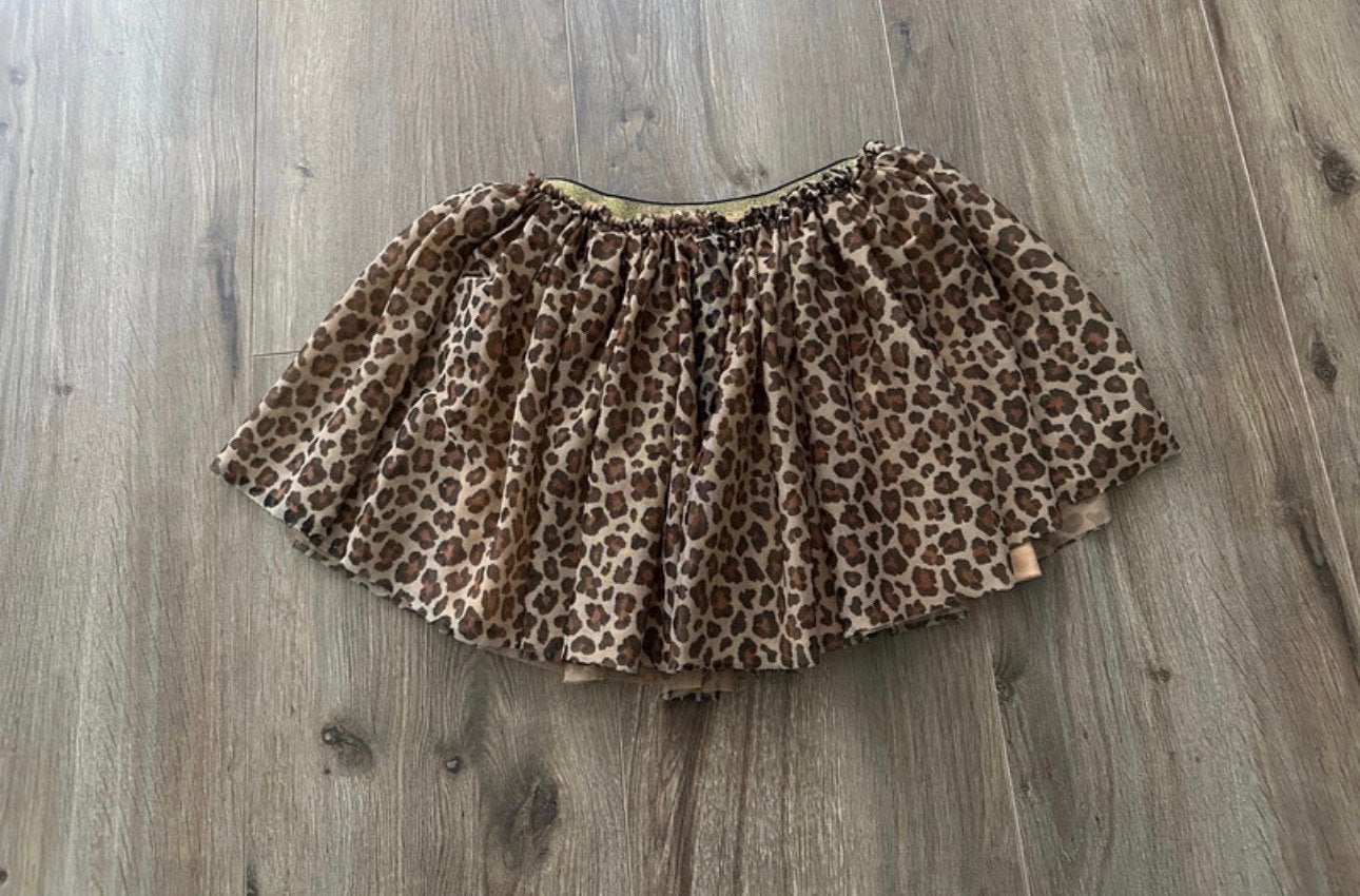 Mooi tule rokje met panter print maat 134, Ophalen of Verzenden, Zo goed als nieuw, Meisje, Jurk of Rok