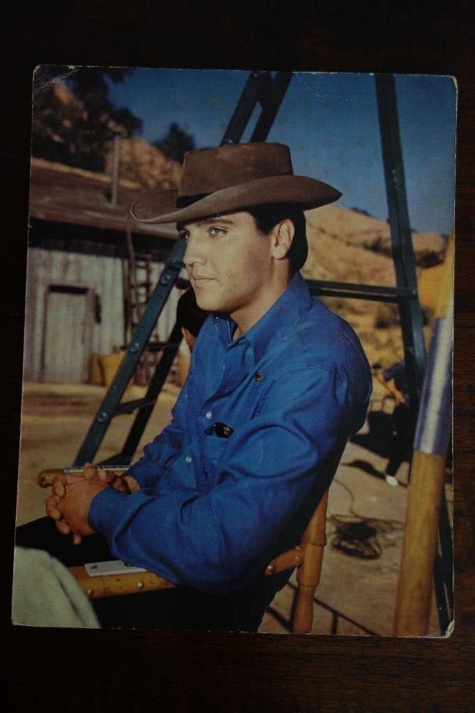 Kaart Elvis Presley kleur, Verzamelen, Ophalen of Verzenden, Zo goed als nieuw, Foto of Kaart