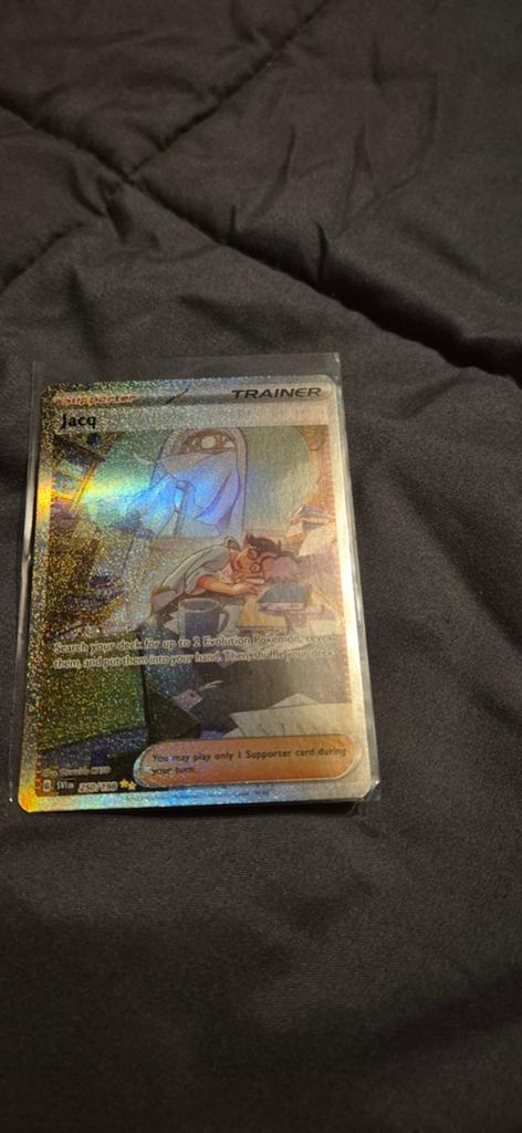 Pokémon Kaart Jacq Full Art Trainer (SVI 250/198) Foil, Ophalen of Verzenden, Zo goed als nieuw, Losse kaart, Foil