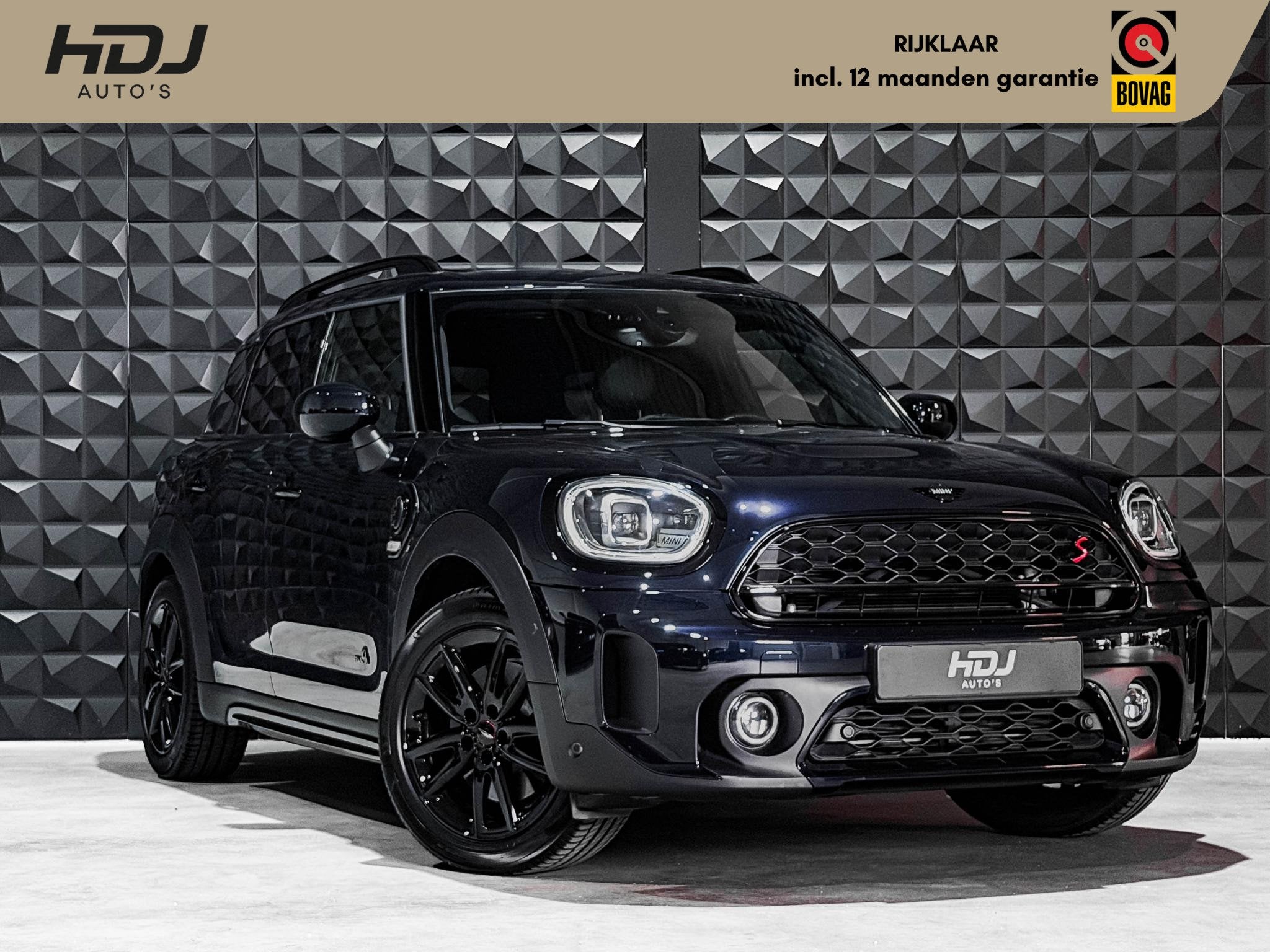 MINI Countryman 1.5 Cooper S E ALL4 All Black | Pano | 18"|, Auto's, Automaat, 12 maanden, Gebruikt, Countryman