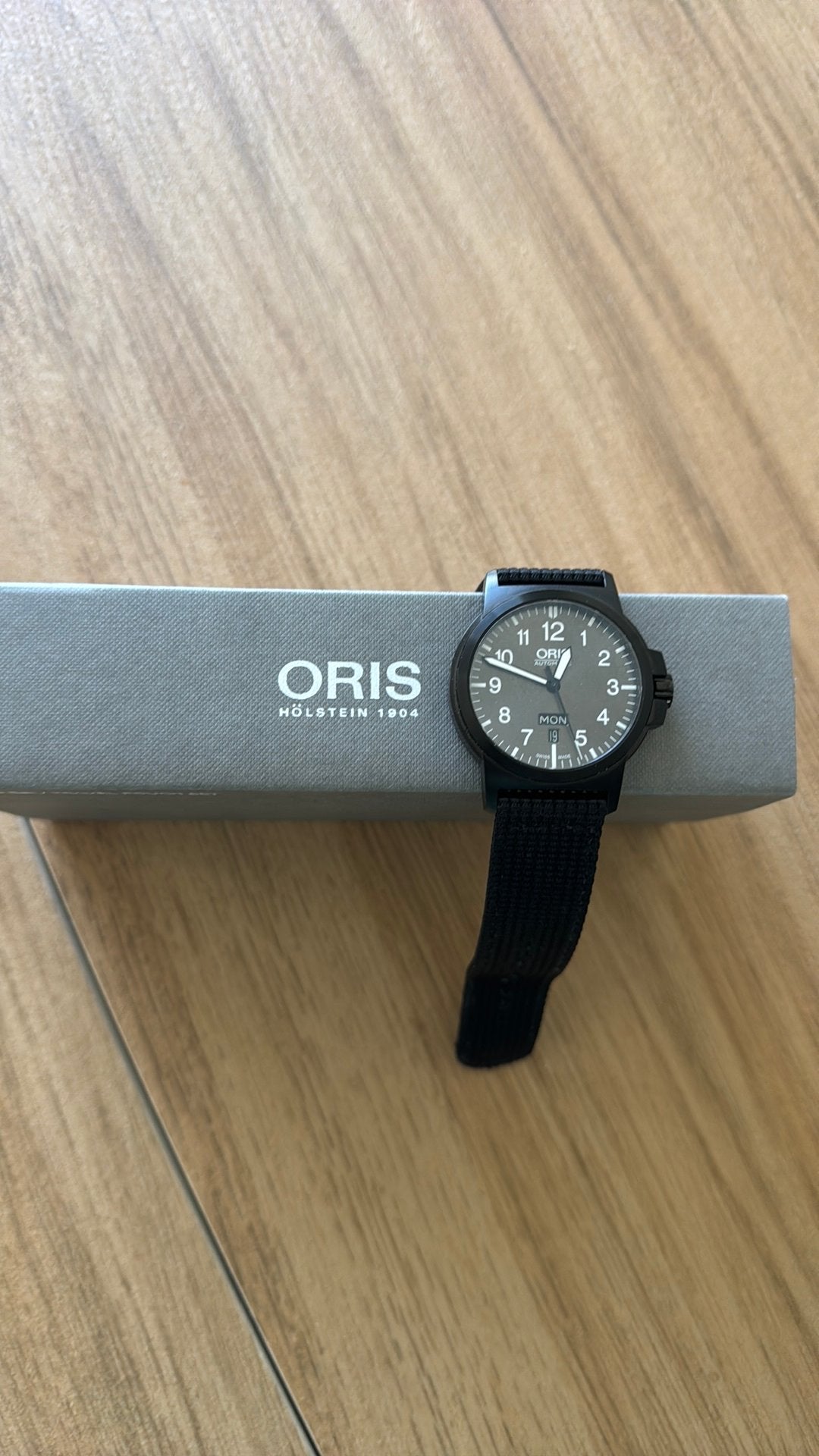 Oris Big Date, 2mnd oud, Sieraden, Tassen en Uiterlijk, Horloges | Heren, Ophalen of Verzenden, Zo goed als nieuw, Kunststof, Overige merken