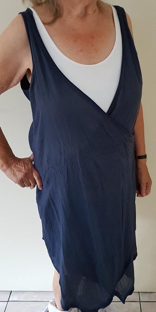 Jurk xxl, Blauw, Maat 46/48 (XL) of groter, Ophalen of Verzenden, Zo goed als nieuw