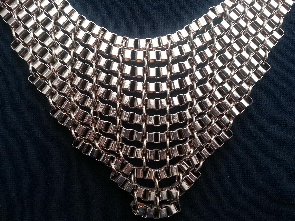 Zware goudkleurige ketting, Sieraden, Tassen en Uiterlijk, Kettingen, Overige materialen, Verstelbaar, Ophalen of Verzenden, Zo goed als nieuw